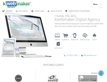 Tablet Screenshot of kwebmaker.com